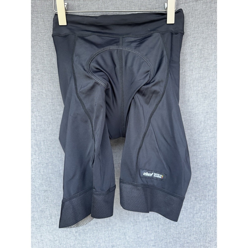 Eliel Mens Cycling Padded Shorts Sz Small Black Made in USA